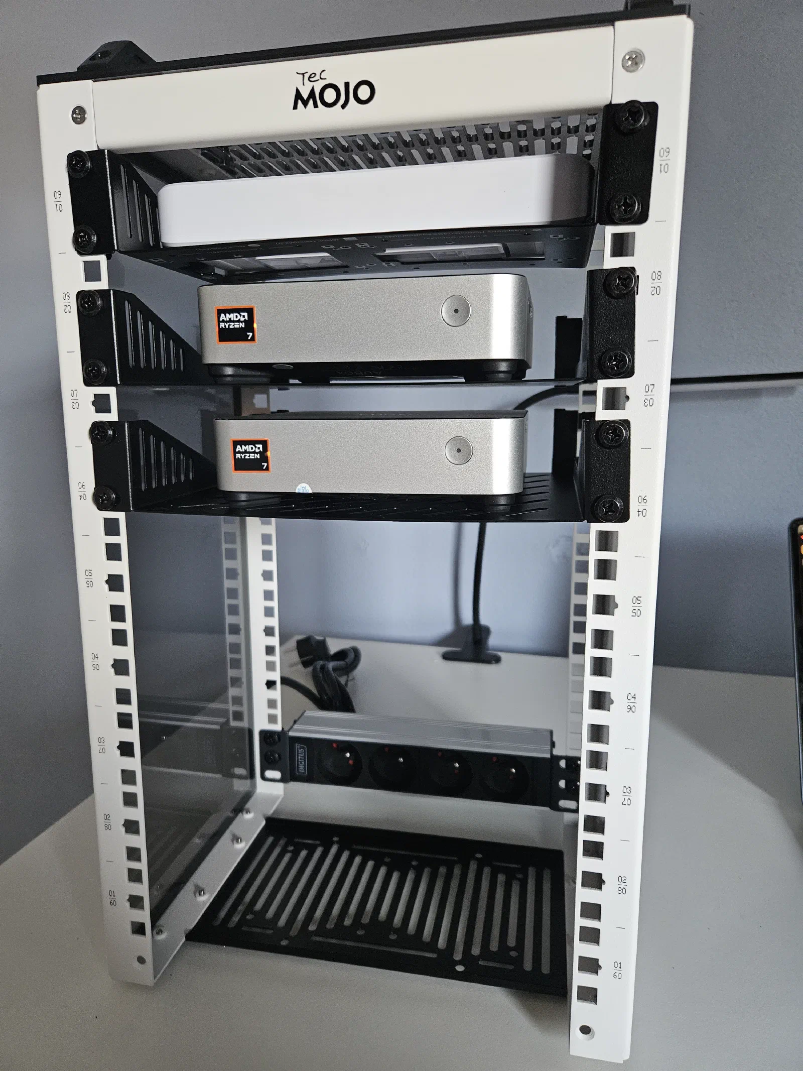 Switch mounted backwards for cleaner cable routing