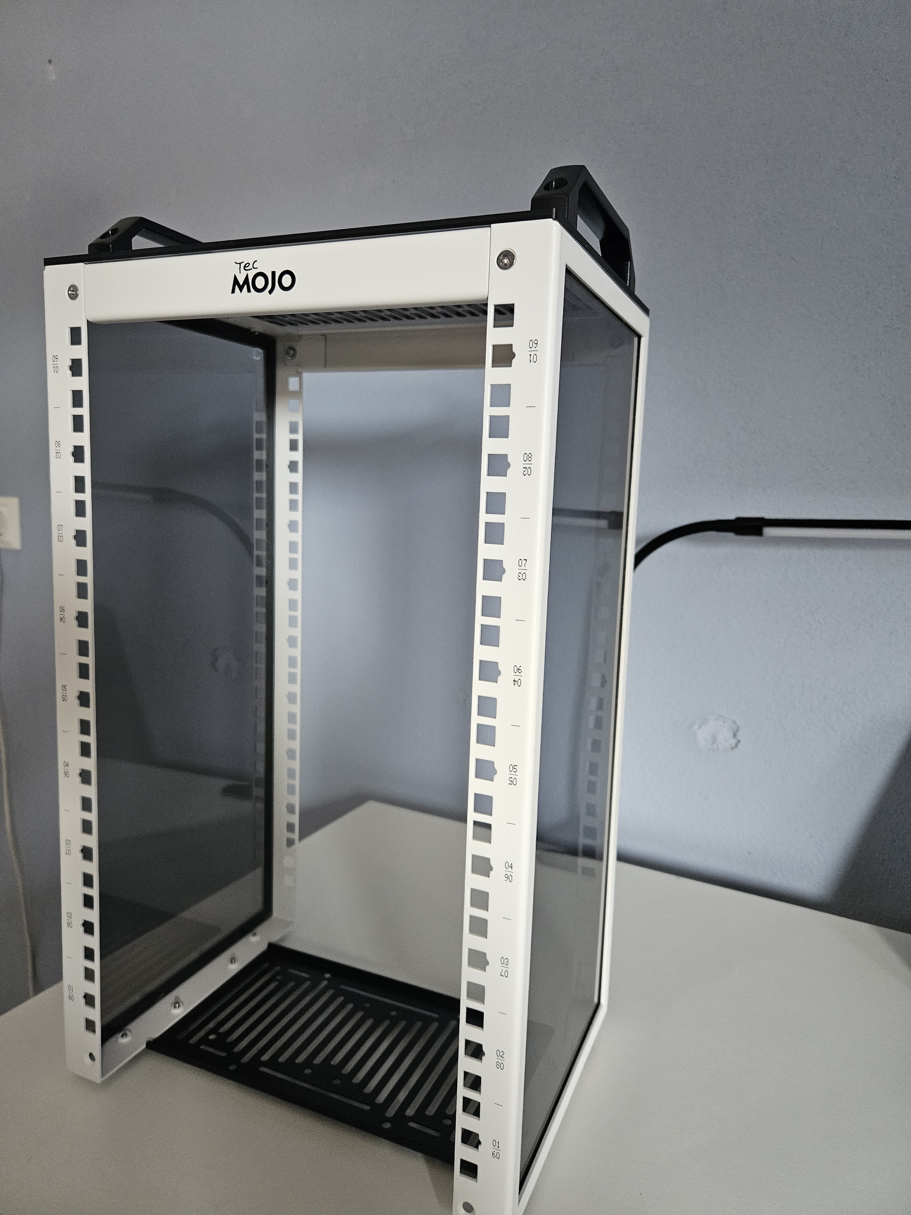 The assembled rack