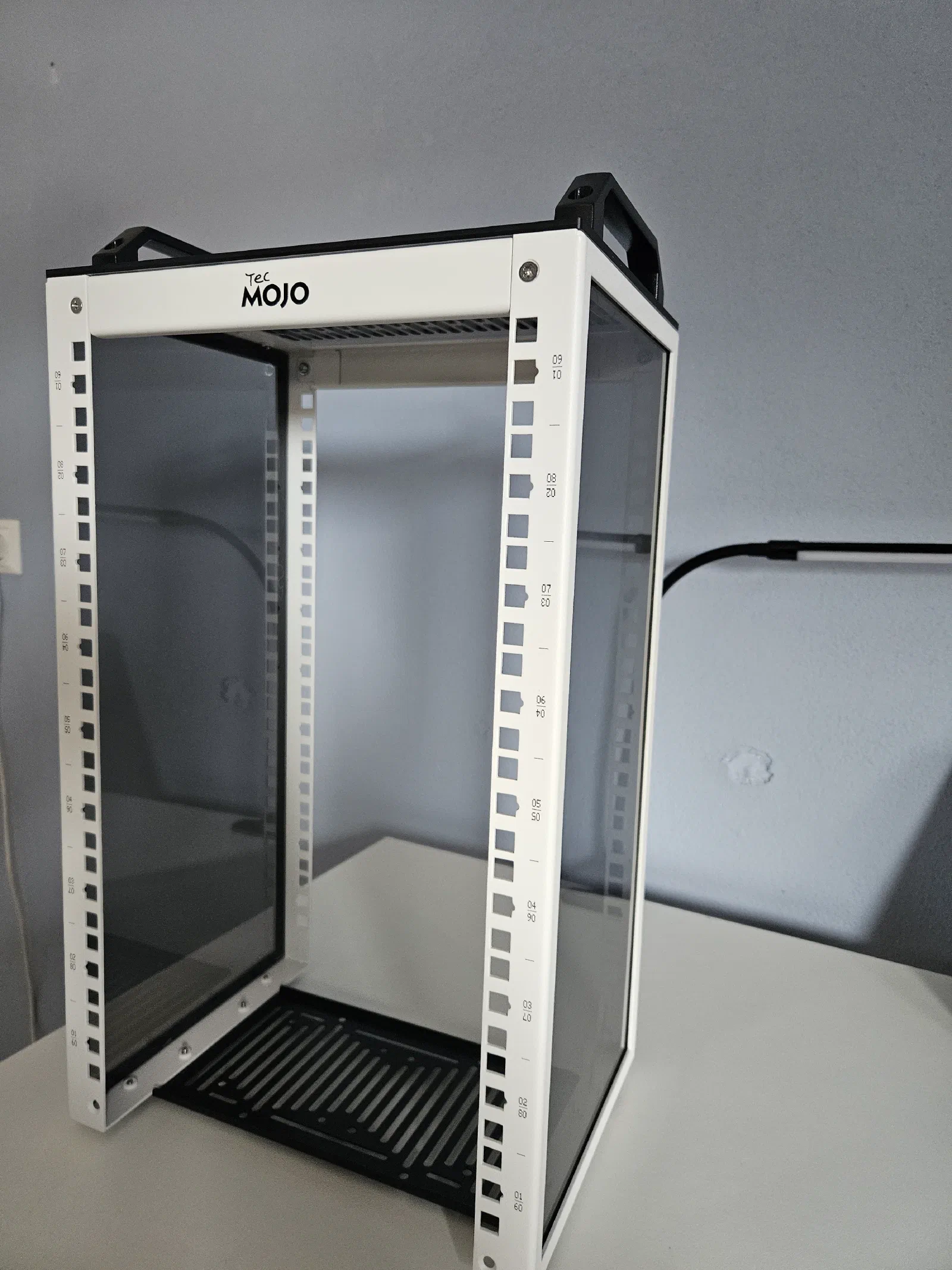 The assembled rack